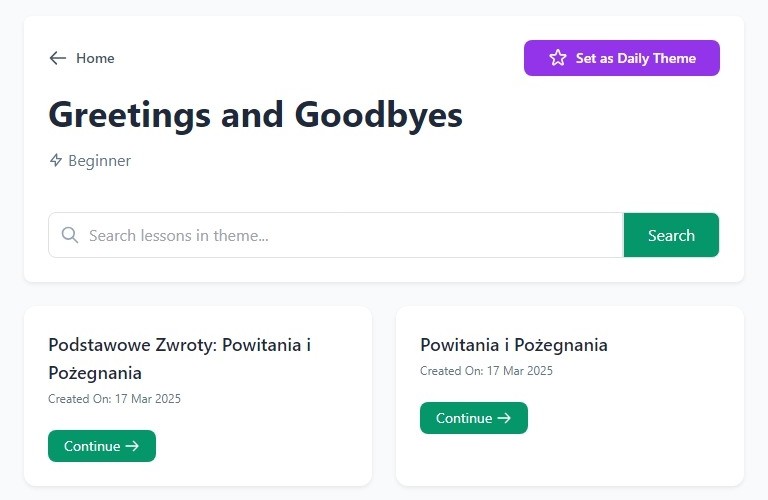 Add language interface