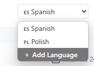 Add language interface